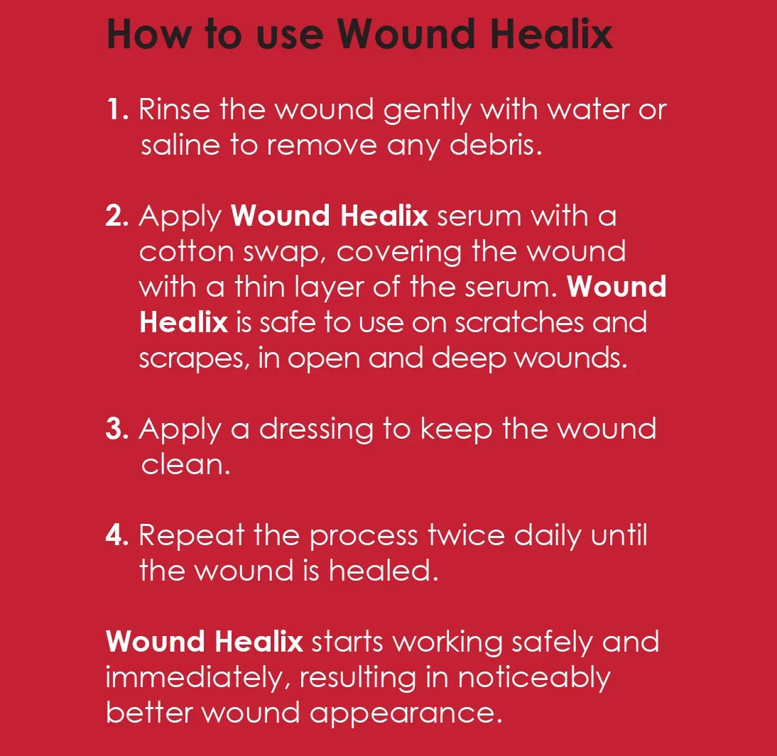 Serum Healix - Rapid Care Wound & Patented Burn Wound