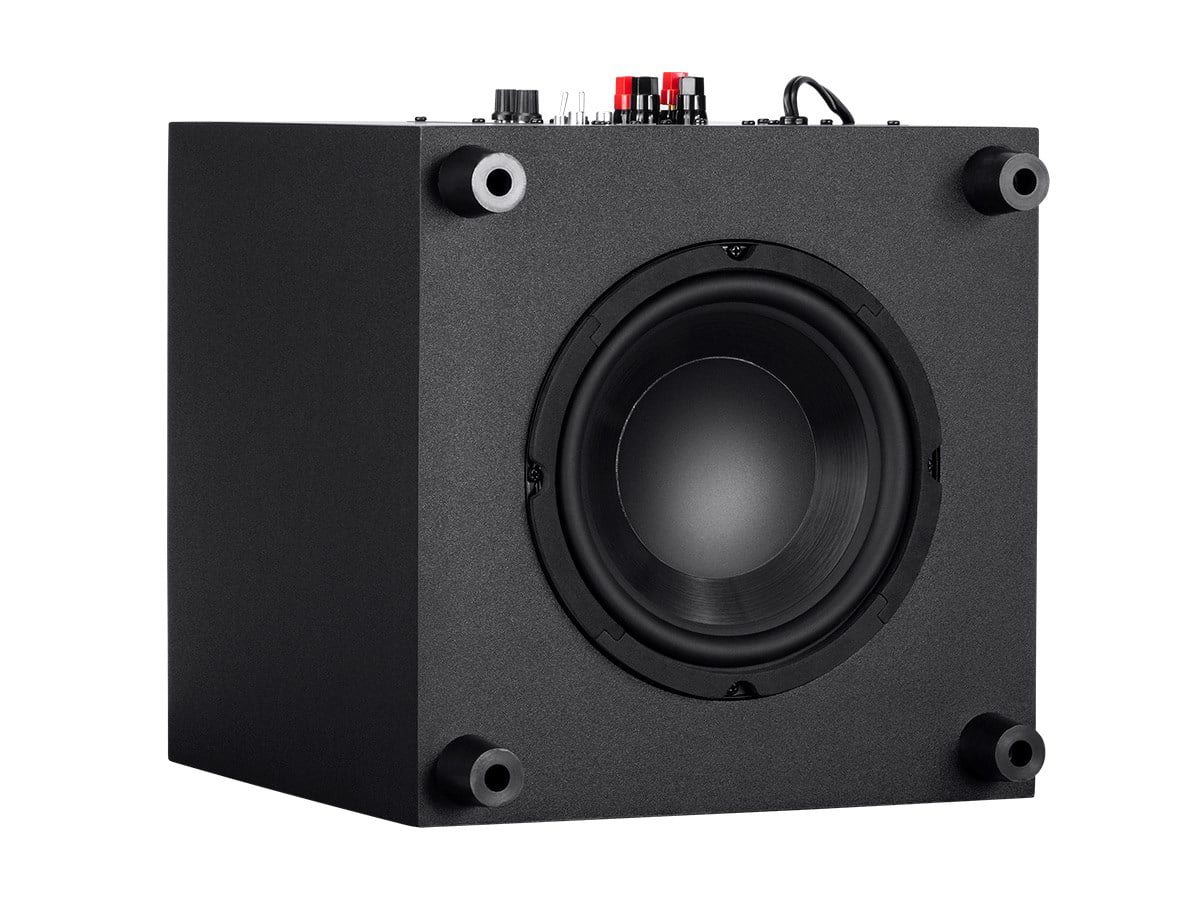 With Immersive 200 Monoprice - Premium 8 5.1.4-Ch. Inch Home Black System Watt Subwoofer Theater