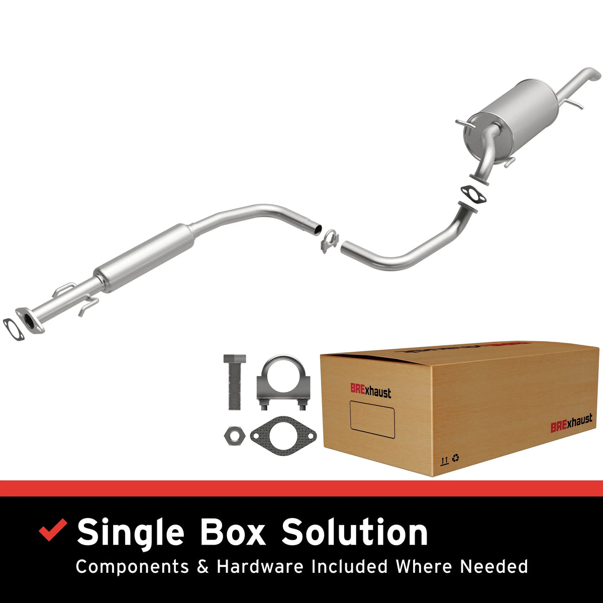 Exhaust Direct-Fit 1.6L Chevrolet Aveo BRExhaust For Replacement 2009-2011 System 106-0465: