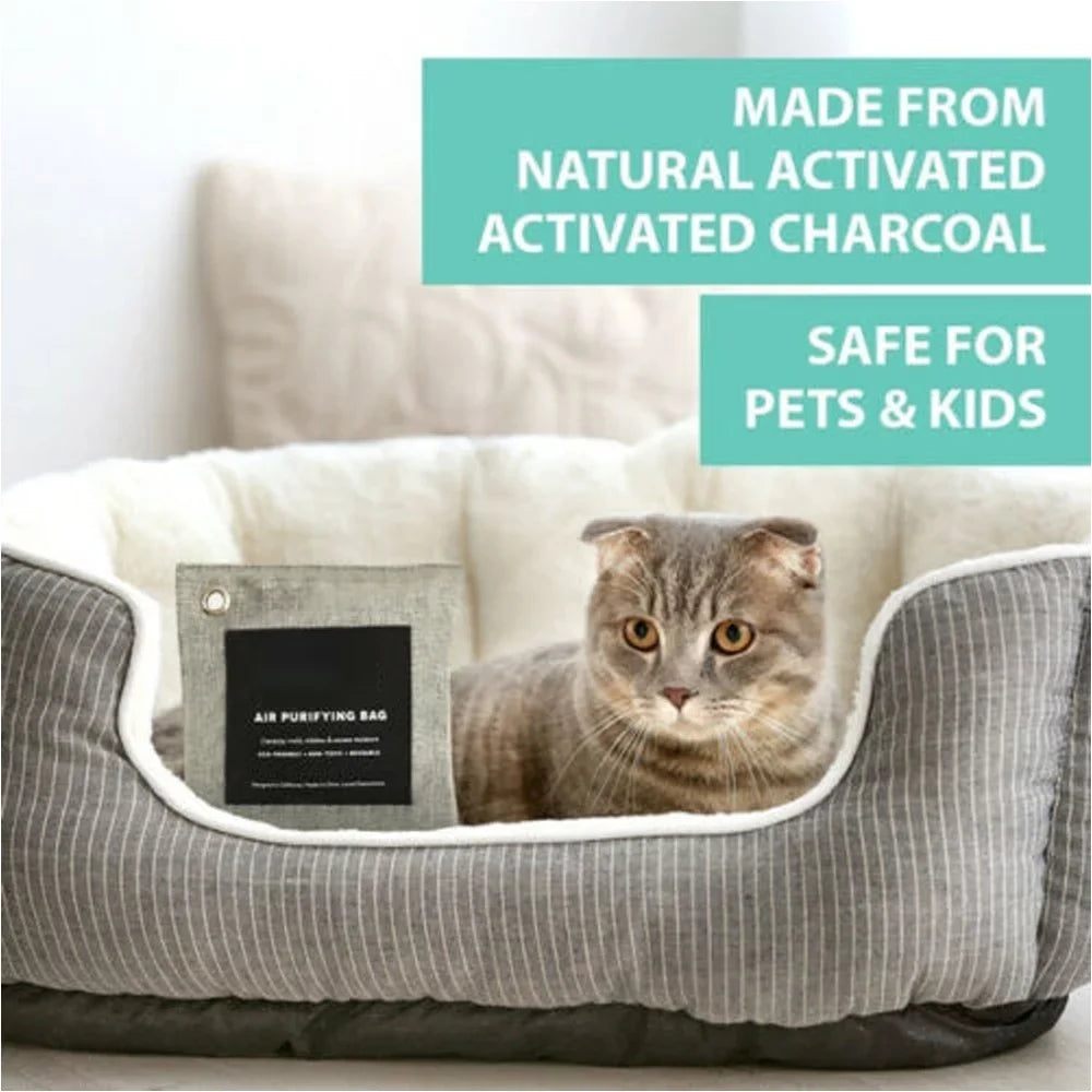Charcoal Air Bag 20pcs Bamboo Odor Activated Bags Absorber Purifying Charcoal