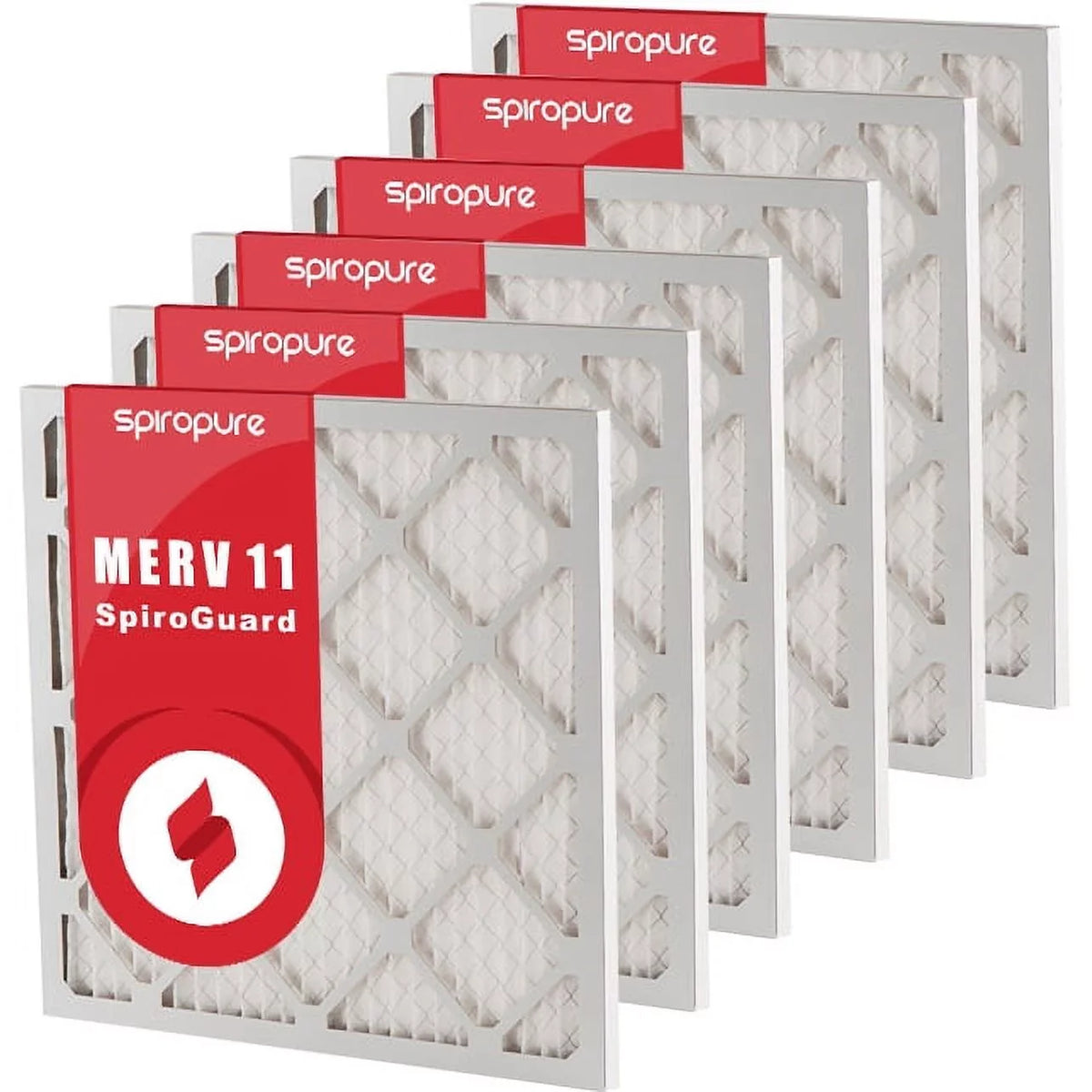 Made - USA Pack) (6 Air Filters 17.38x23.38x1 Filter 11 Pleated MERV SpiroPure in