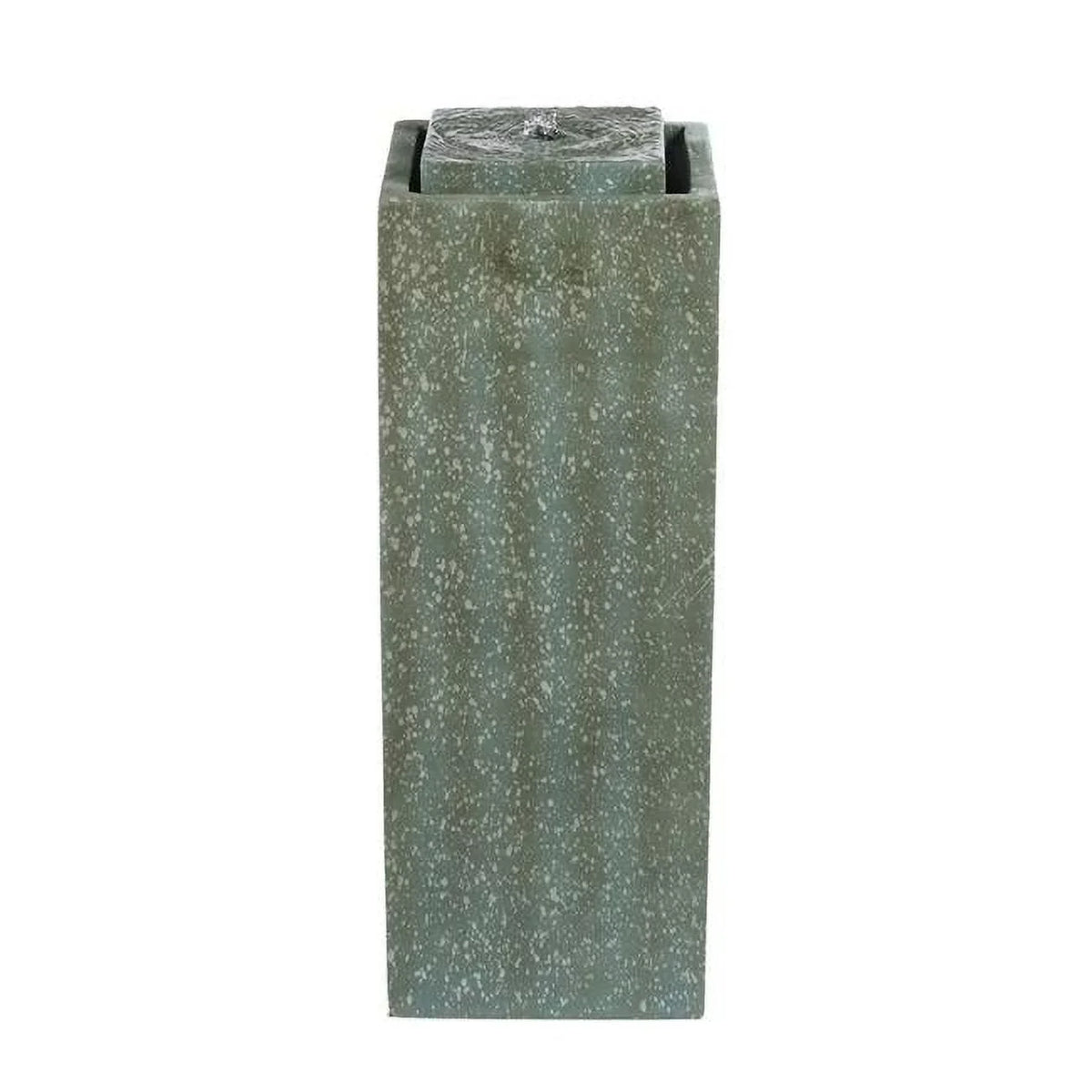 Pillar With Green Contemporary Lime Poly-Resin Led Jeco in Light Fountain