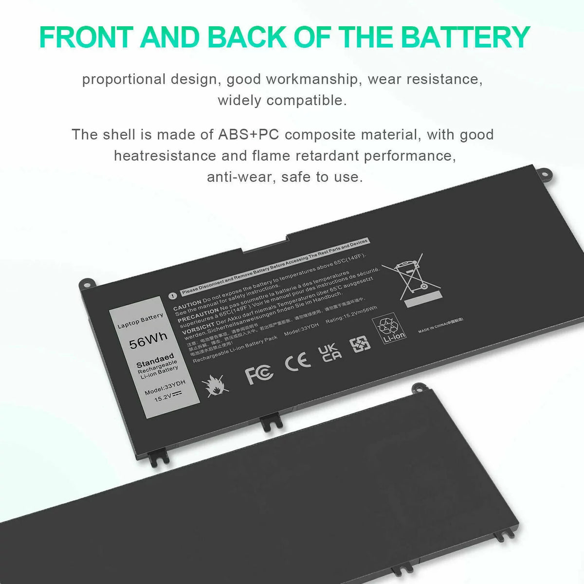Latitude W7NKD Battery Laptop 3590 P30E001 3380 33YDH 3490 For Dell 3480 3580 US