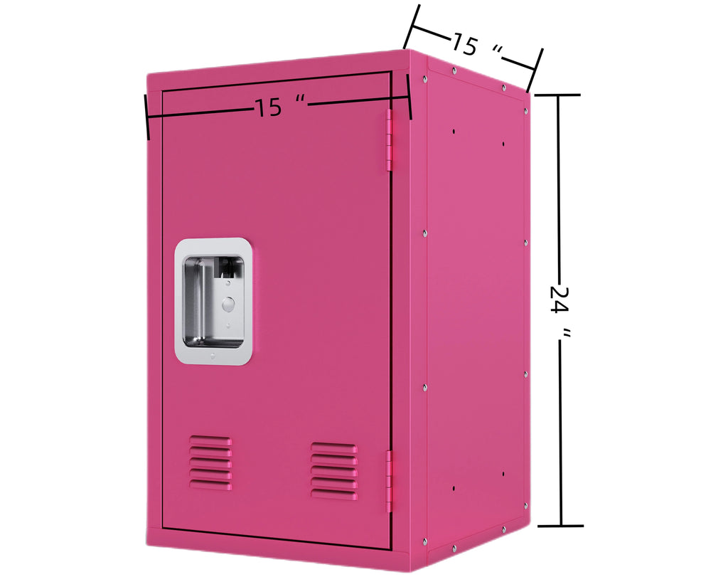 Required Employees,Office,Kids Metal Locker Locker with Red),Easy 24" (Rose Locker,Lockable Cabinet, Storage Assembly Small 1 Storage Storage Locker Cabinet,for H Cabinet Metal Doors, - Assembly