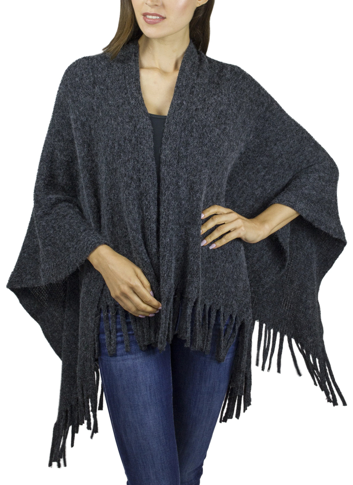 Wrap Textured Women's Adrienne Fringe with Vittadini
