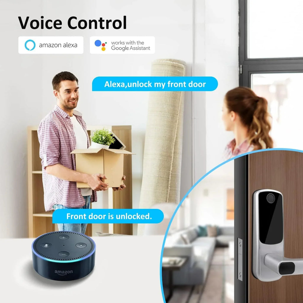 Lock, G2 White Keyless for Gateway Entry Door Scanning, Fingerprint