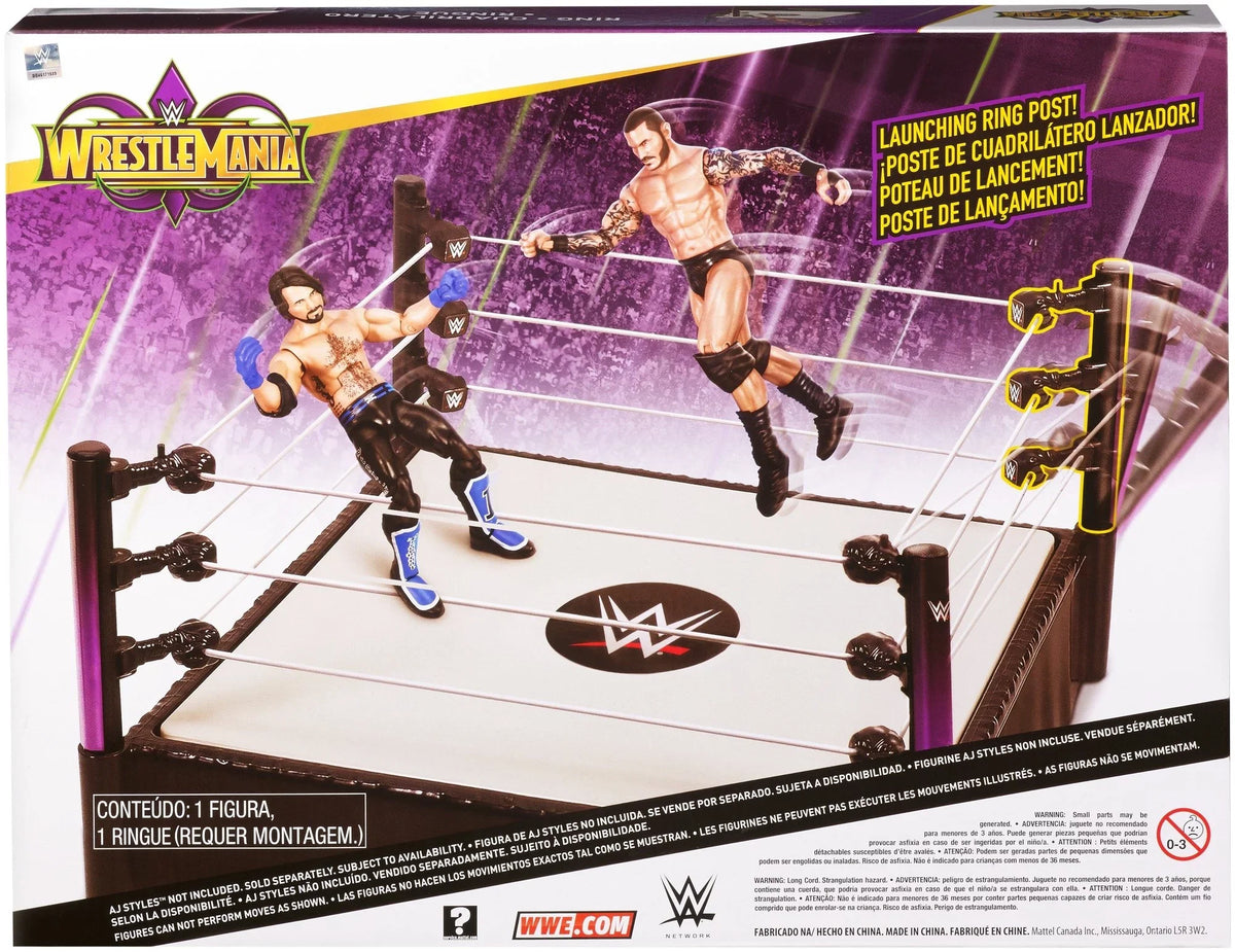 Orton] Wrestling Playset WWE [Includes Ring Wrestlemania Randy