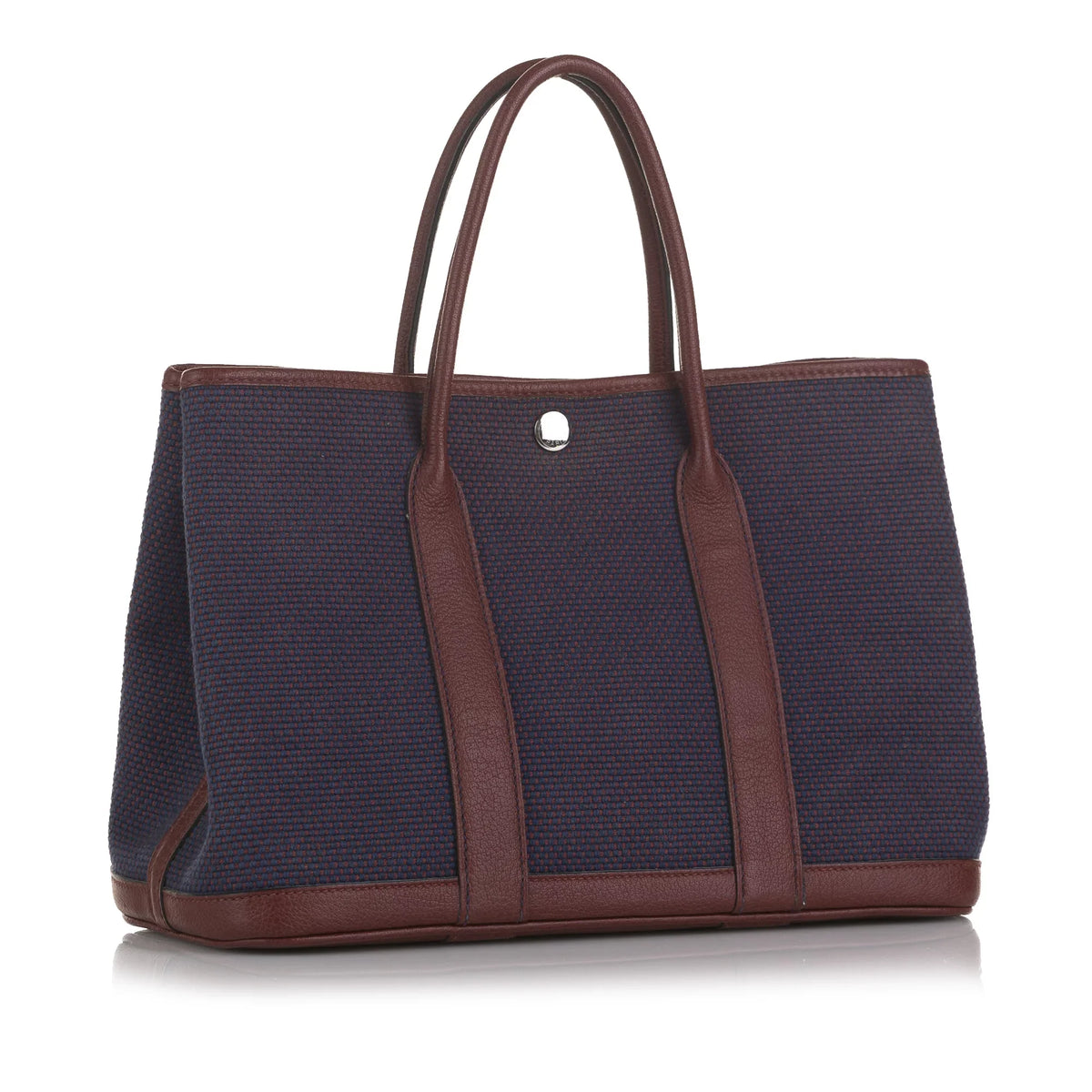 Bag Toile Authenticated Hermès Fabric Purple Canvas Tote 30 Pre-Owned Unisex Garden Party (Good)