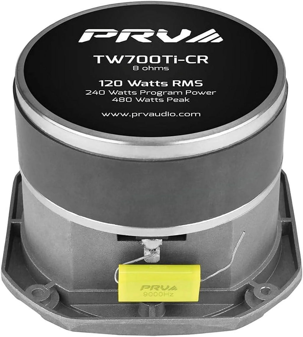 Watts Single RMS Tweeter 8 Ohm PRV 120 Pro 4" Audio Super TW700Ti-CR
