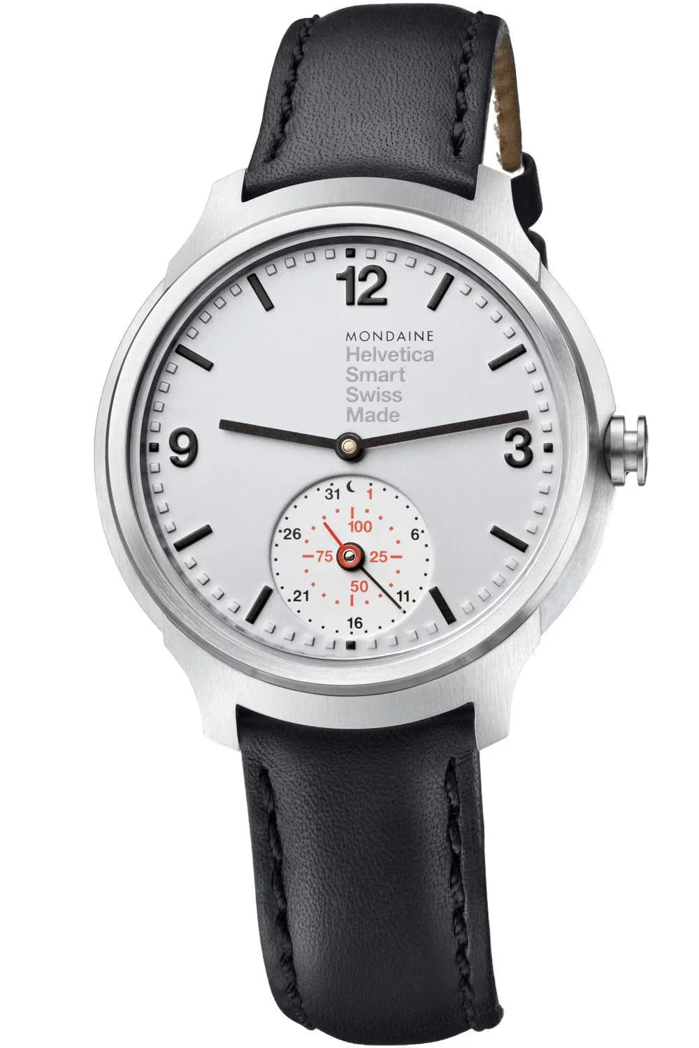 Mens Dial Edition 1 Mondaine Helvetica MH1.B2S80.LB Limited SmartWatch Silver