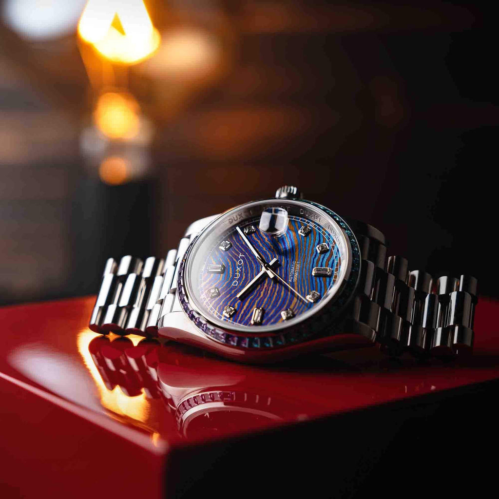 Limited Duxot Rainbow Diver Edition Automatic Damascus Serenata
