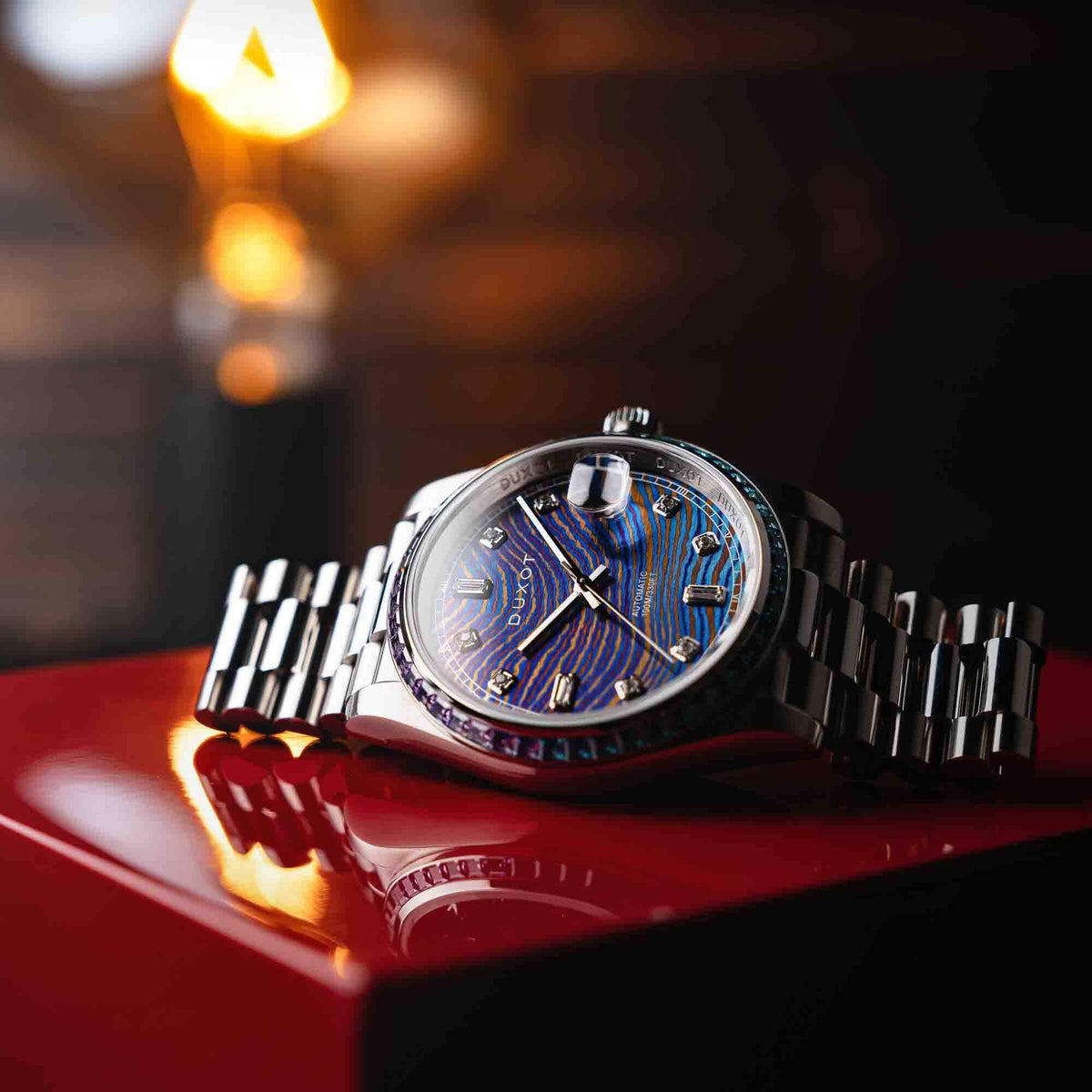 Limited Duxot Rainbow Diver Edition Automatic Damascus Serenata