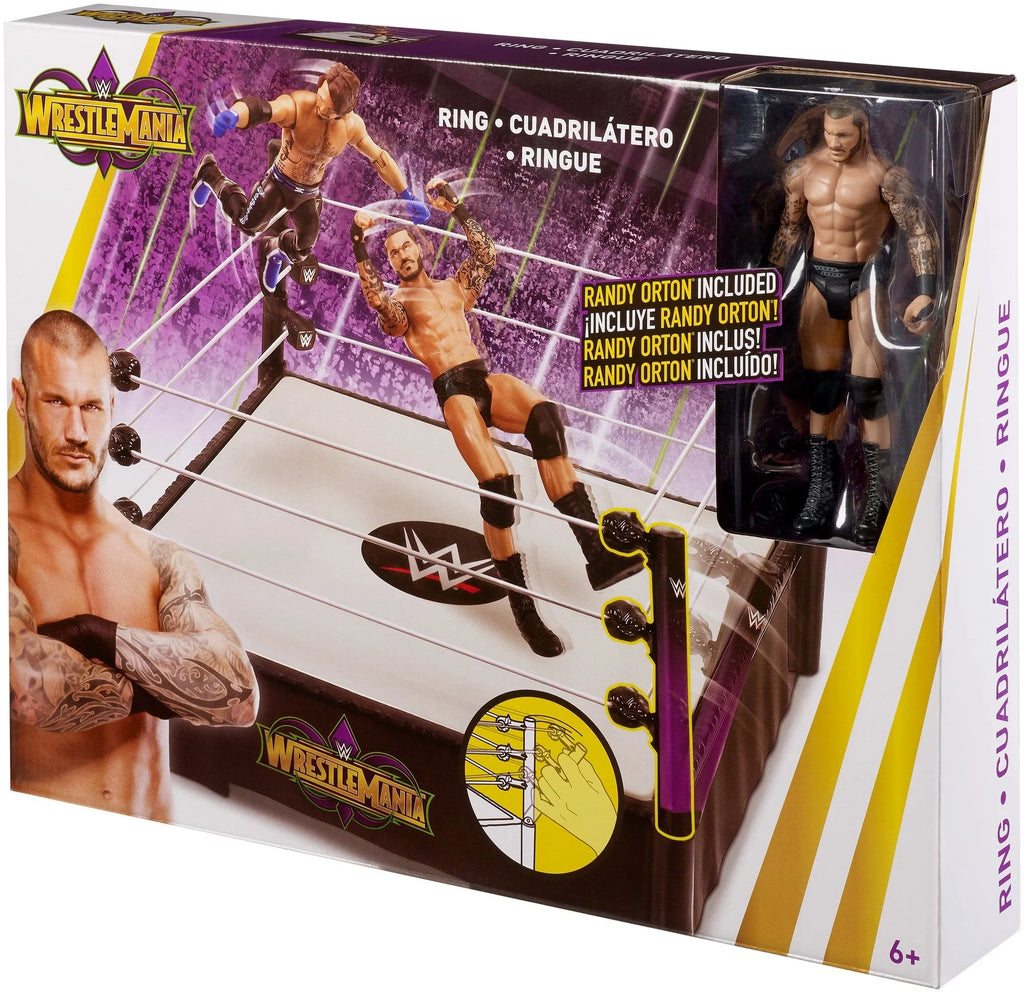 Orton] Wrestling Playset WWE [Includes Ring Wrestlemania Randy