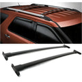 Police Interceptor 2Pc Aluminum Roof Explorer Bar Black Rack Utility For