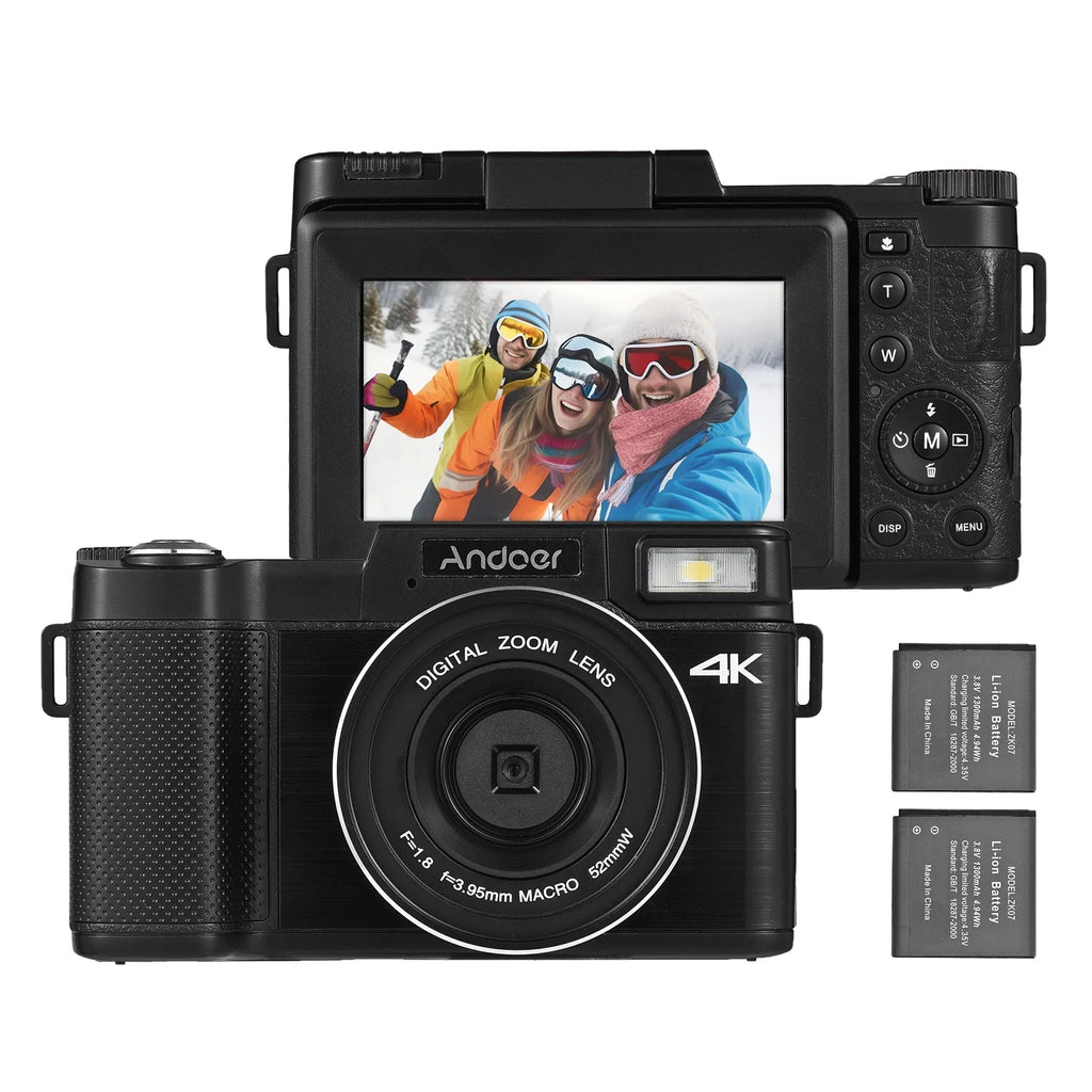 4K TFT Portable 48MP 48MP Support camera,TFT Rotatable 3.0-inch Andoer-2 3.0-inch TFT Screen 2pcs dsfen 3.0-inch Rotatable Camera Digital Camera Screen 48MP 16X Batteries Screen 4K Rotatable