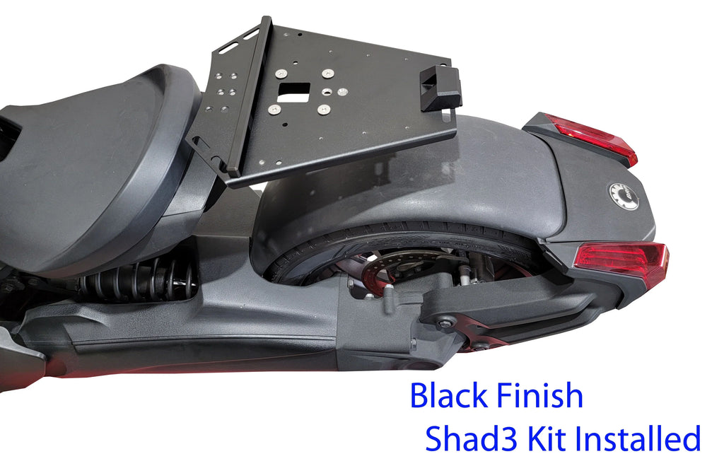 MOUNT Rack Can Luggage Ryker NEEDED. Black Shad NO MAX installed Kit Large Cases Am