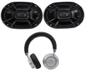Car Speakers+Headphones 450w Marine/ATV/Motorcycle/Boat DB692 6X9" Audio Polk 2)