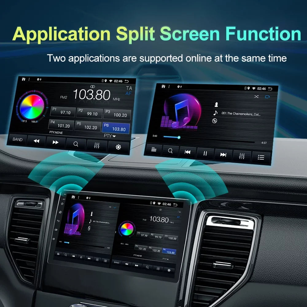 WiFi 64G Car for Steering 4G 2014-2019 10 Highlander ROM GPS Android Bluetooth Built-in with Wheel Host Control Navigation Auto, Radio RAM Carplay/Android