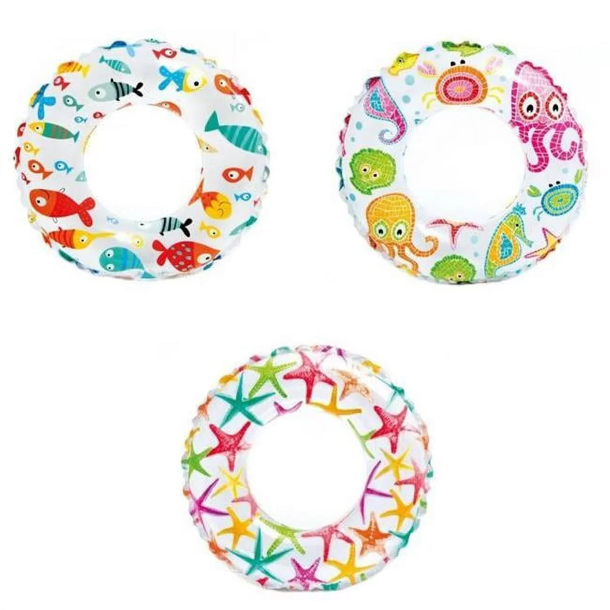 Swim DDI 2364906 Inflated 20 in. - Rings, Assorted Print of 36 Case