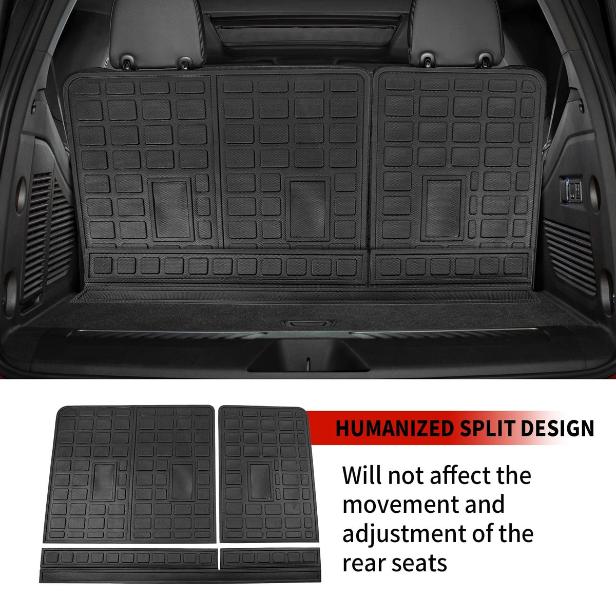Cover Cargo Seat Yukon Back Protector Trunk Fit 2021-2023 Liner Chevy Mat Accessories Tahoe Chevrolet Tahoe Rear GMC