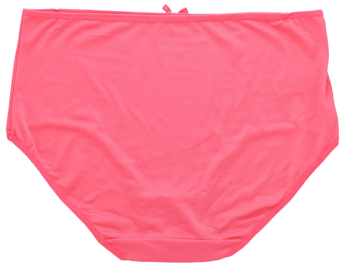 (5Pr) Classic Brief High Plus Dots) Rise Intimates Delta (X-Large, Pink Burke Sexy Floral Panties dimension Women's