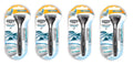 Titanium Schick 1 Quattro Razor Razor, (Pack & 2 Cartridges Coated Blades, 4) of Cartridges,