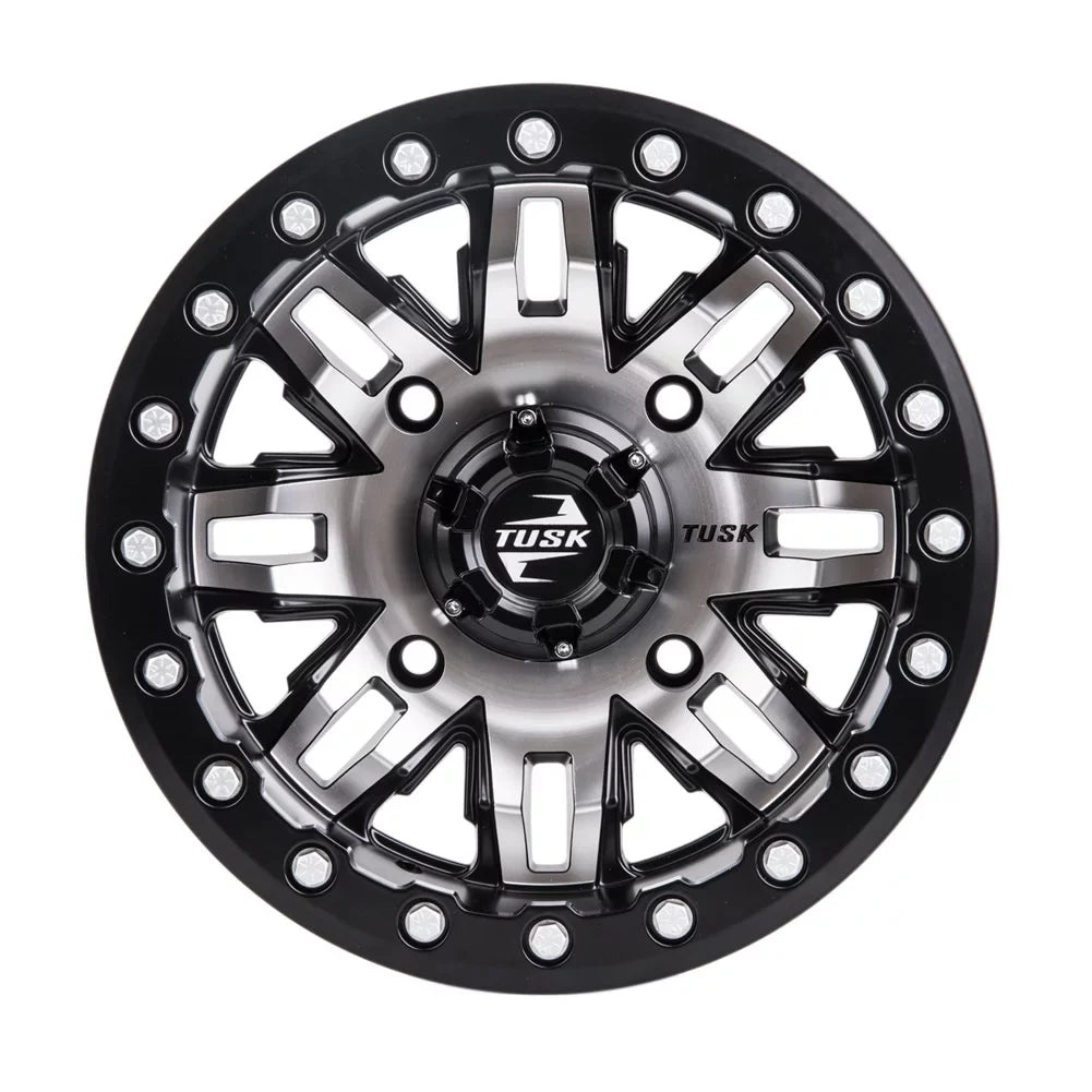 15x7 For 5.0 2 YAMAHA Sport Wolverine Beadlock 4/156 Machined/Black Tusk 1000 Wheel RMAX Teton + 2022 2.0