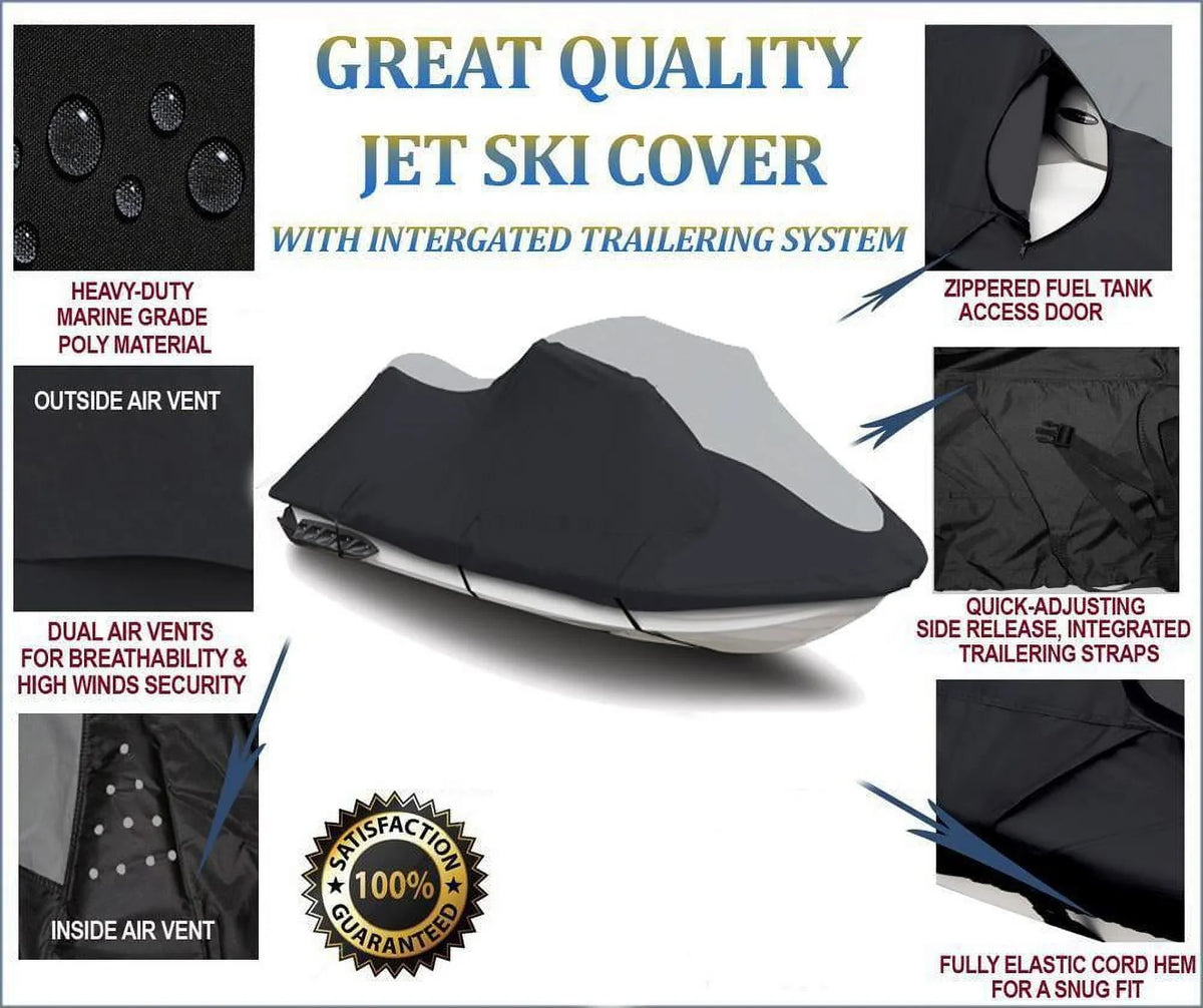 2014 310R jetski Jet Watercraft 2017 Kawasaki 2020 2019 2018 Cover SUPER for 2016 2021 2015 Ultra Compatible Ski HEAVY-DUTY