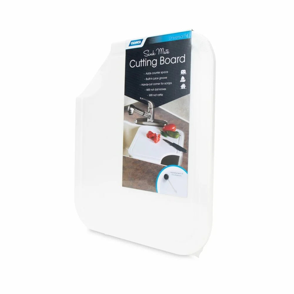 White Camco - Figured Board Polyethylene Cutting 43857