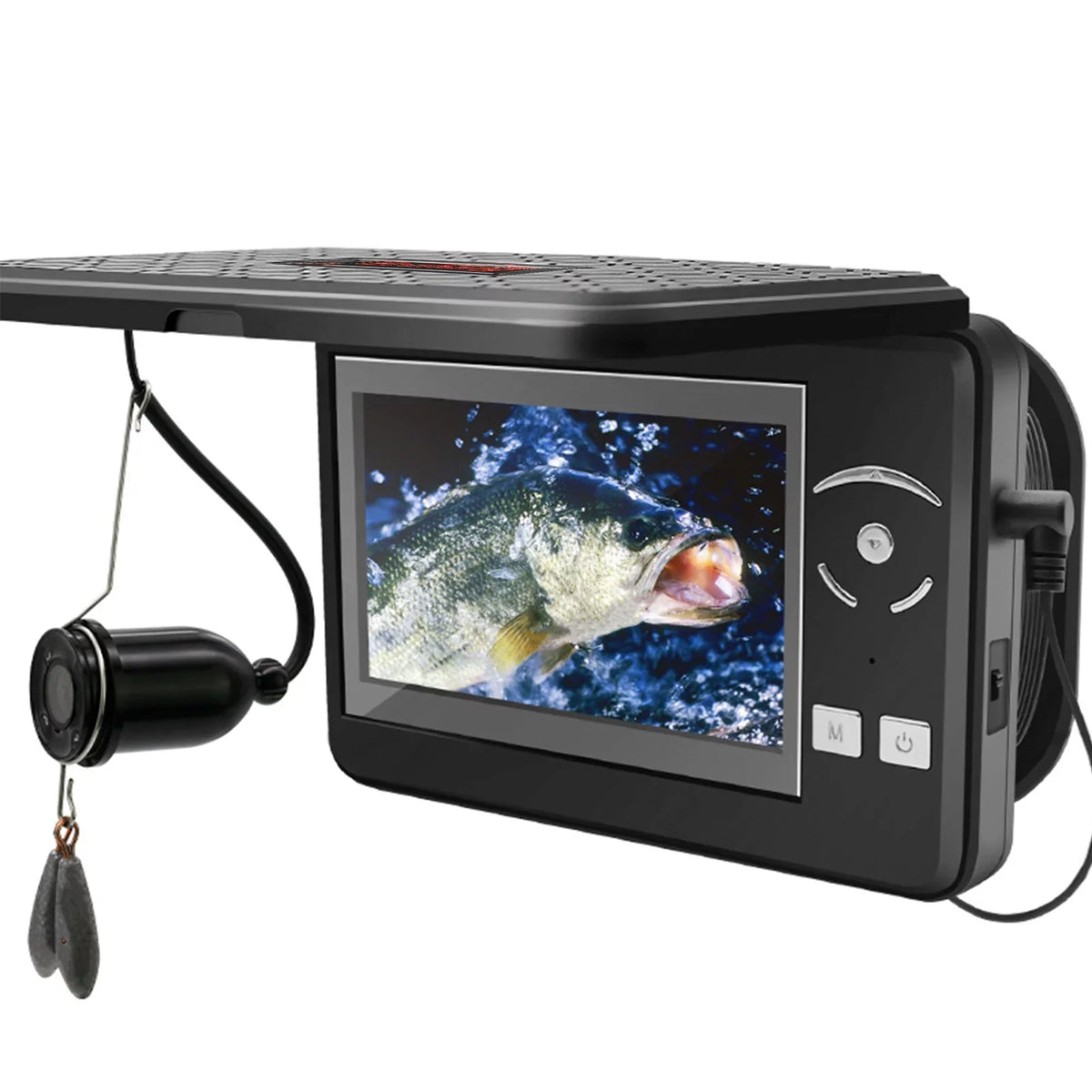 for Ice Portable MIXFEER Finder Inch Fishing Lake Waterproof Display Fishing Fish 4.3 LCD with 720P Boat Underwater Sea