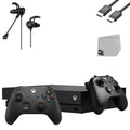 New) (Refurbished: Microphone Controller Console BOLT Bundle 1TB AXTION 2 G9 Pre-Owned With With Earbuds Gaming X Xbox Black Like + One