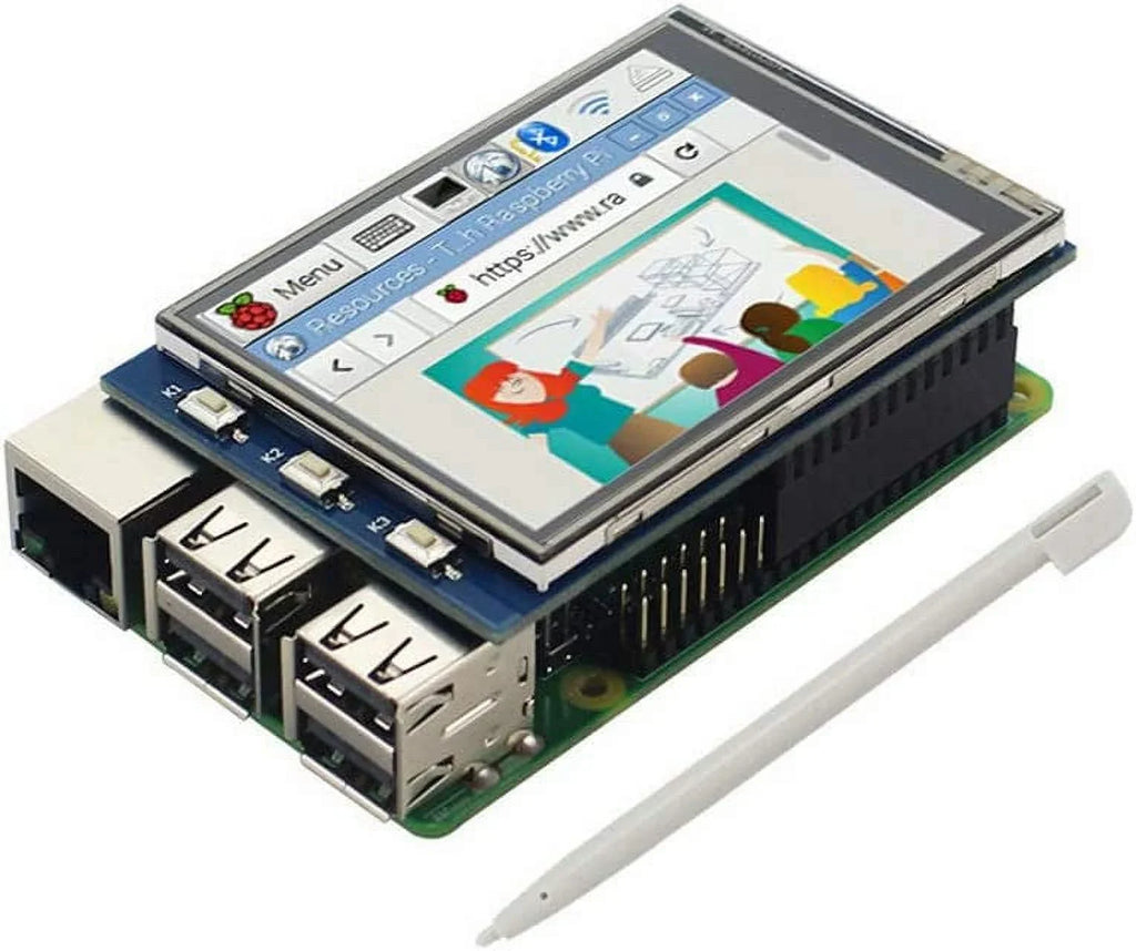 Compatible Pan with TFT Interface 2.8 Touch with Touch inch Pi 4B /3B+ Raspberry SPI Screen TFT Display Treedix Screen Resistance LCD Color