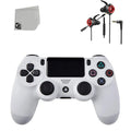 For + Earbuds White Bundle Like Dual Console Shock Gaming PS4 Wired Controller New BOLT AXTION