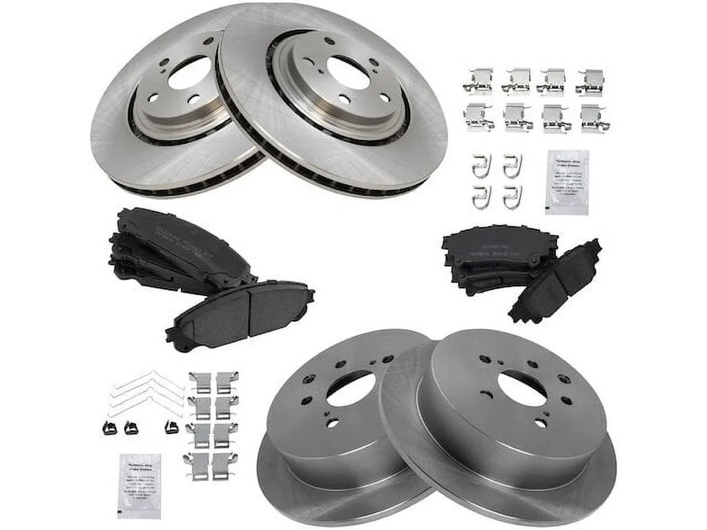 2018 Front Lug - 2019 - Compatible Rotor with 2015 Pad 2016 2014 and Kit Brake Highlander 5 2017 and Ceramic - Rear
