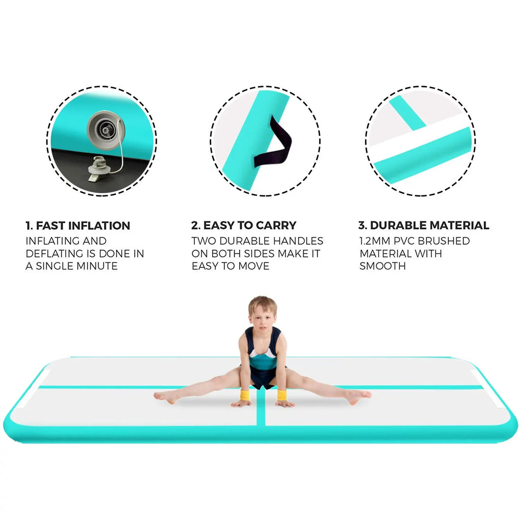 5M*1M*0.2M Air Electric Gymnastics for Practice airtrack Pump Tumbling,Parkour, Gymnastics, Track Home air mat Floor with Inflatable Fbsport Tumbling