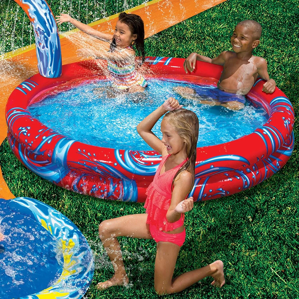 Pack Pool Splash & Bop Bumpers and Battle Banzai Gloves Inflatable Cyclone