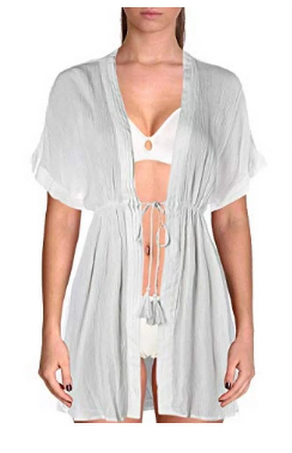 dimension Lauren Ralph Womens Crinkle Rayon Lauren outfit Cover-Up, Medium