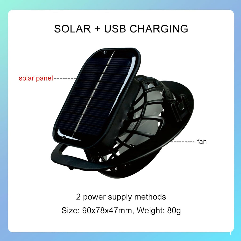 with Fan UV Protection Sun Fishing Solar USB Sun Men Wide UPF 2 Brim Hat Hat, Charging Hats 50+