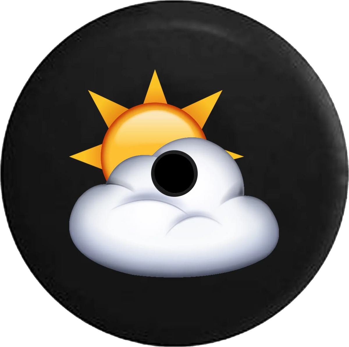 2019 for RV Backup Emoji Jeep Spare 2018 Inch JL Cloud 32 Camera Tire Cover Text Wrangler Sun