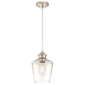 Clear Ramsey Finish Glass Nickel Mini Brushed Westinghouse Pendant
