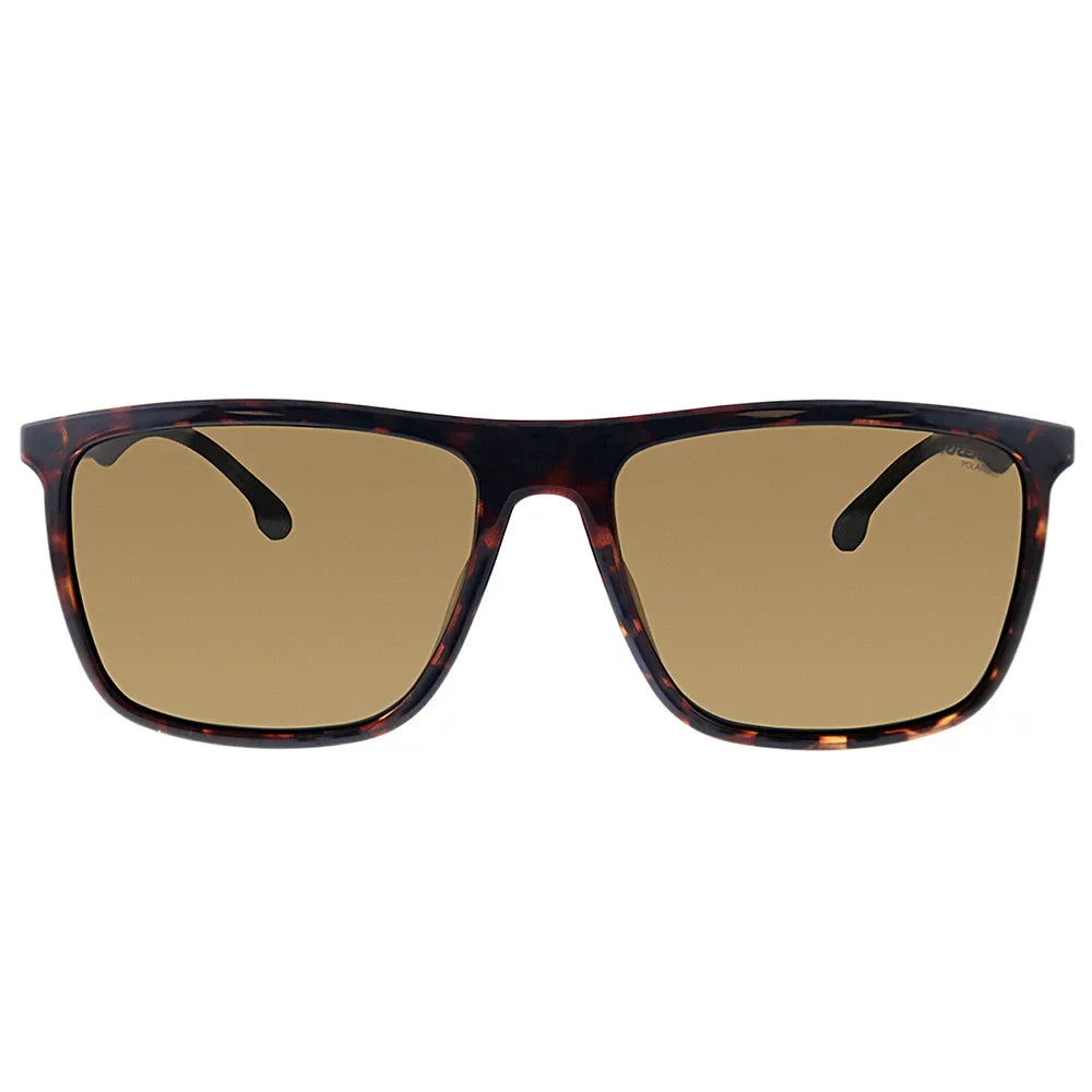 Rectangular 8032/S 57 CARRERA 0086/SP Men's Bronze Polarized Sunglasses Carrera