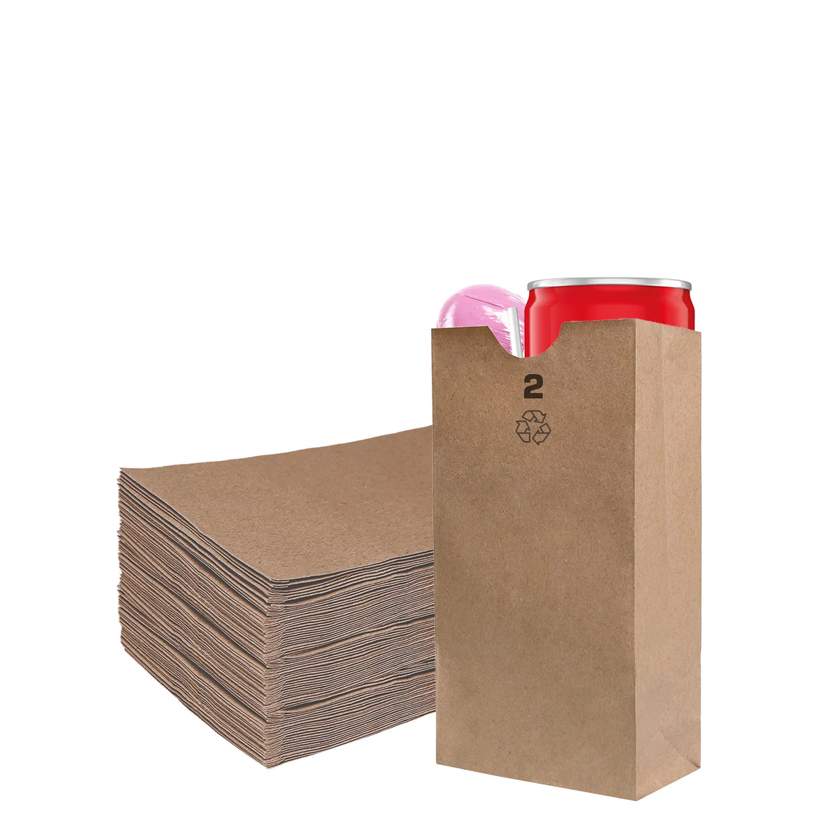 Mini Snacks, (2 x by - (2 [1500 lb) Bags Count] Kraft Bags, 5/16" Capacity) Grocery, Lunch Small Party Small EcoQuality x Bags, Brown (4 Bag Pound Paper 7 Merchandise, Gift Paper 7/16" 2 7/8")