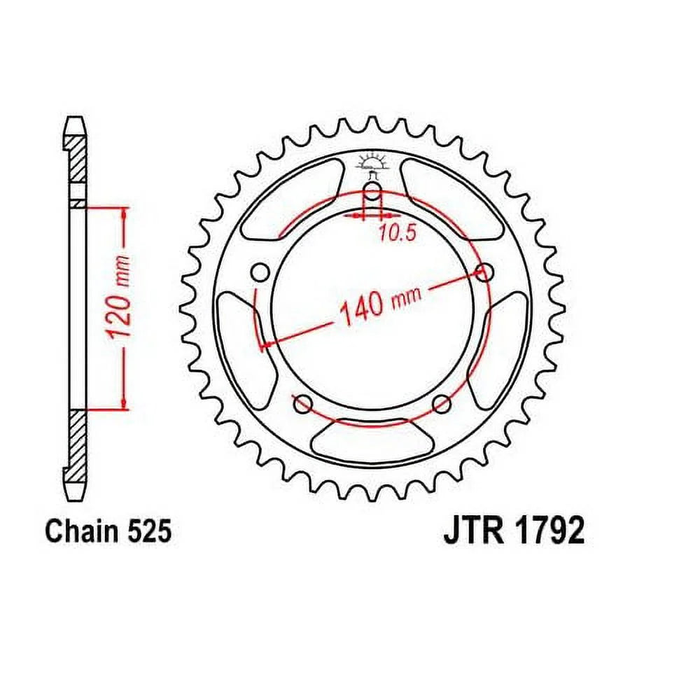 Rear GSX-R600 Street for Sprocket Front 2006-2010 SUZUKI Kit JT &