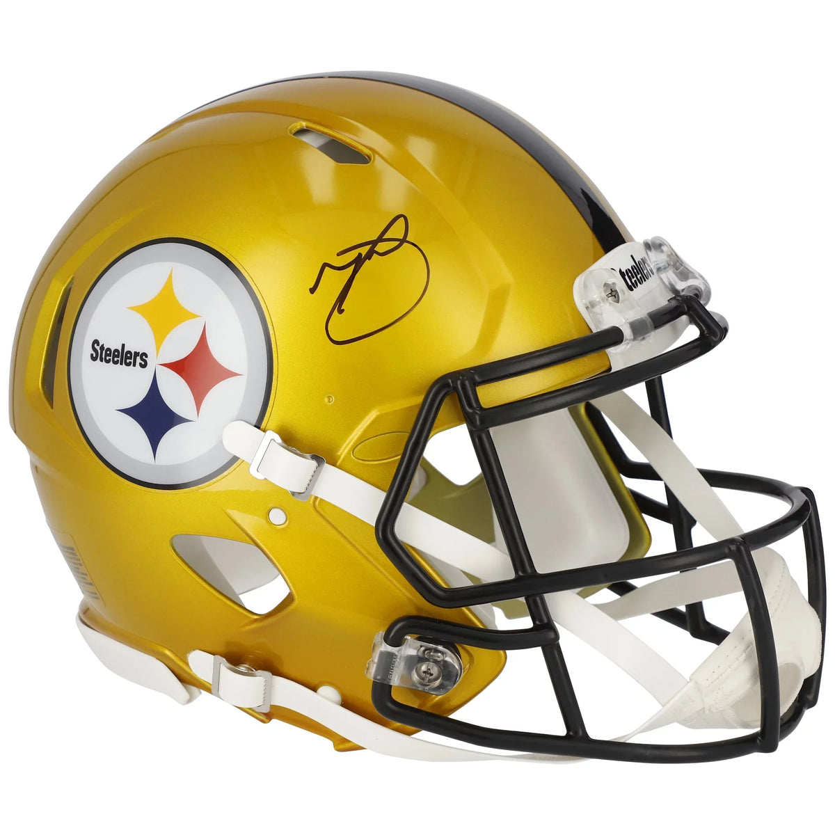 Helmet Autographed Flash Riddell Pittsburgh Authentic Speed Fitzpatrick Steelers Minkah