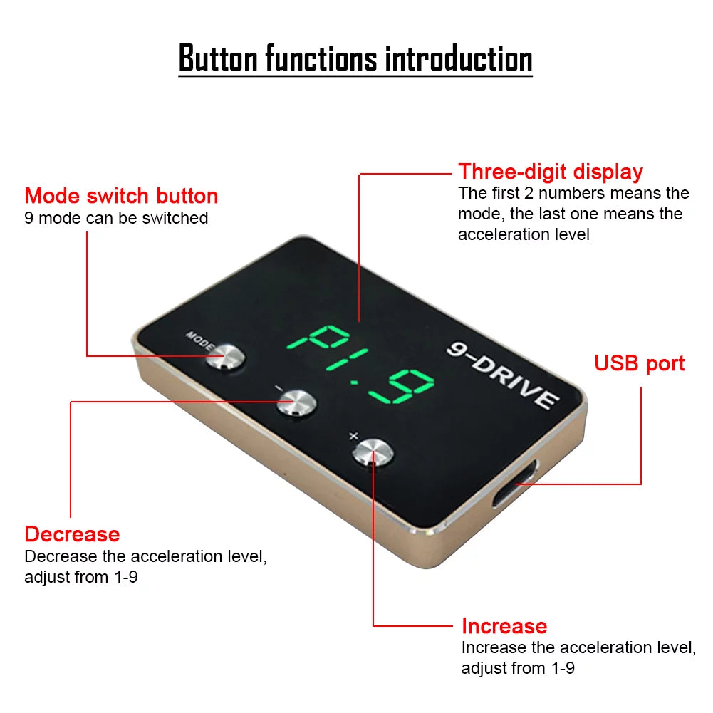 Controller Outlander BFY Drive Car 2013-up Mitsubishi ASX Lancer / Accelerator Electronic X EVO Throttle 9 For & 2008-up Pedal