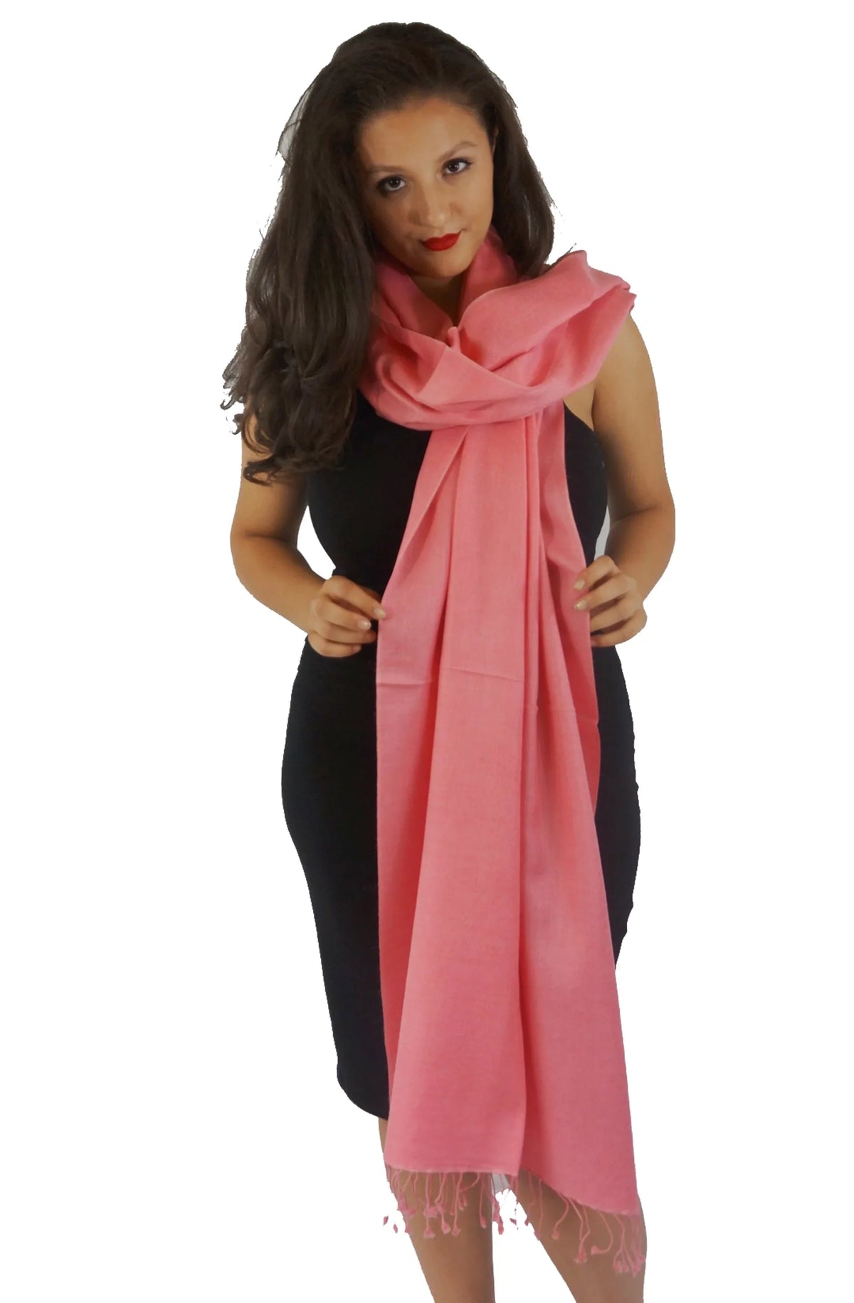 Scarf/Wool/Silk Scarf/Pashmina (Light Scarf/Scarves/Shawl/Shawls/Stole/Wrap/Pashmina Coral) Shawl/Cashmere/Cashmere