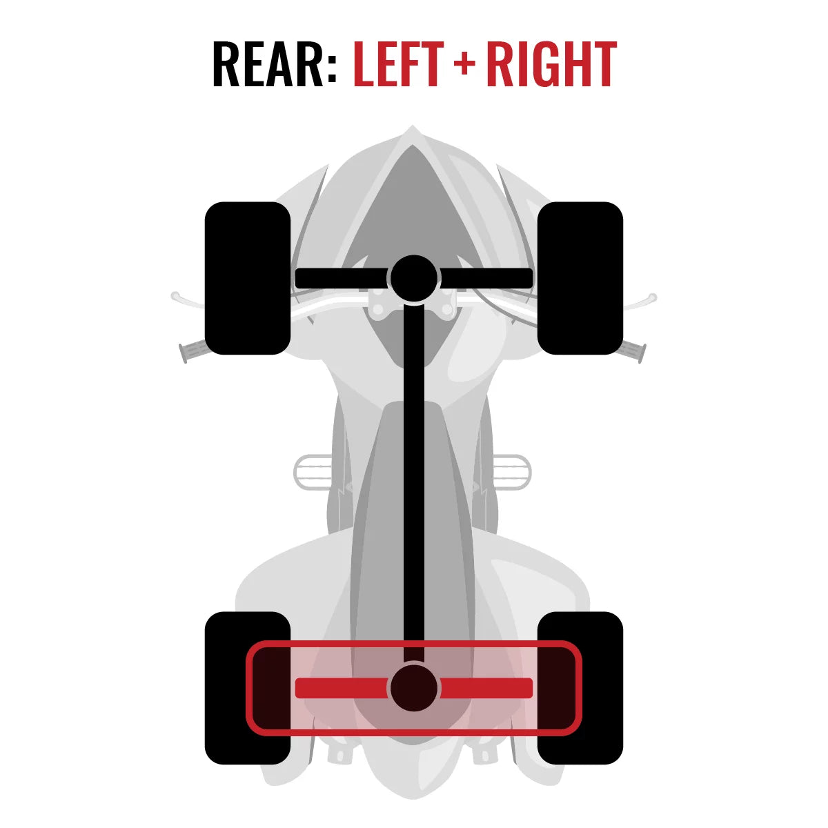Left Rear Sixity 2015 Right Axle 2 compatible 1000 with EFI Can-Am - Renegade XT pc 4X4