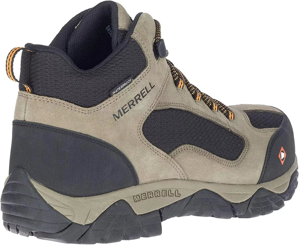 Merrell D(M) Men's Toe Moab Composite Onset US 8 1/2 Boot Work Stone Waterproof