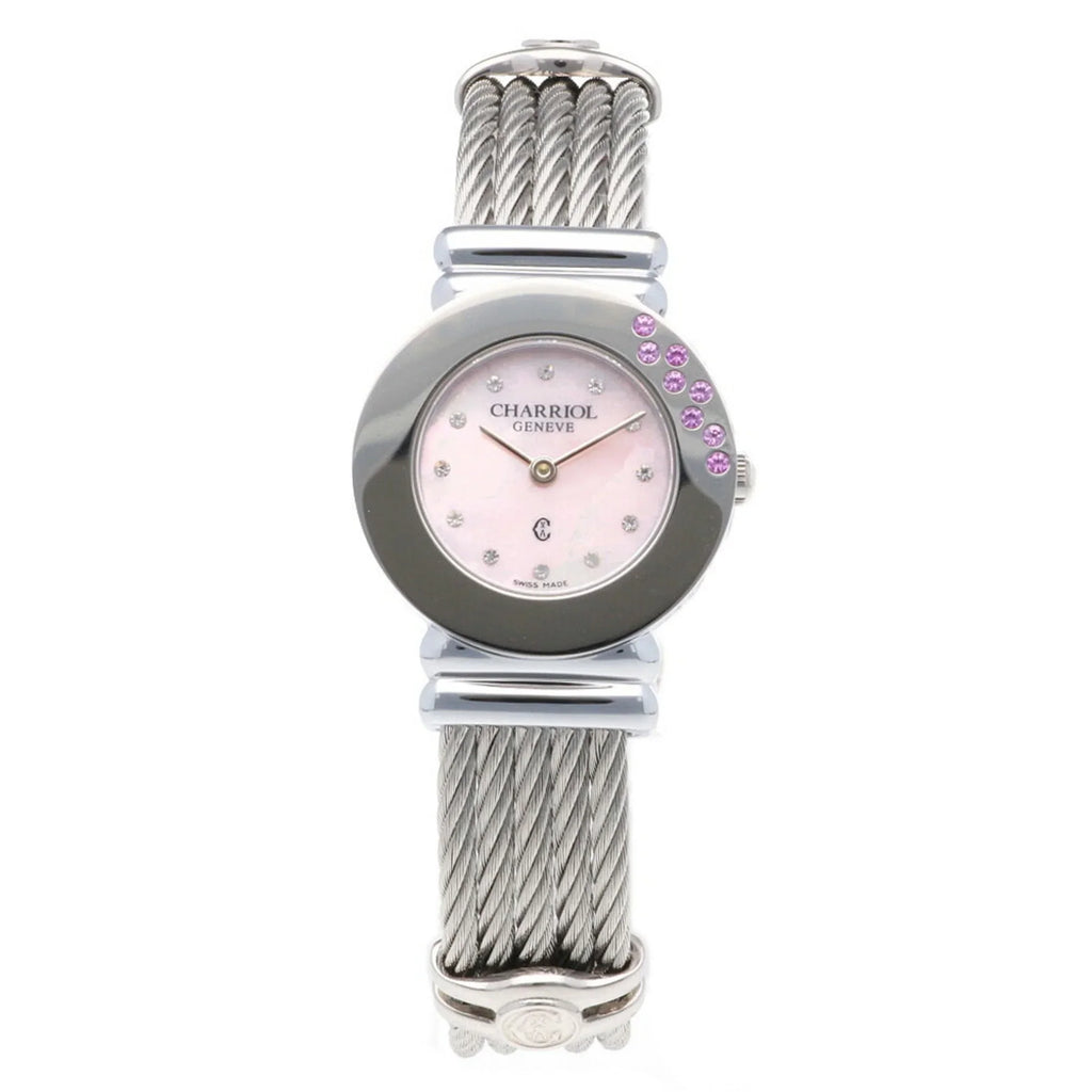028ST Stainless Pre-Owned Saint-Tropez CHARRIOL (Good) Charriol Women's Steel Watch Quartz