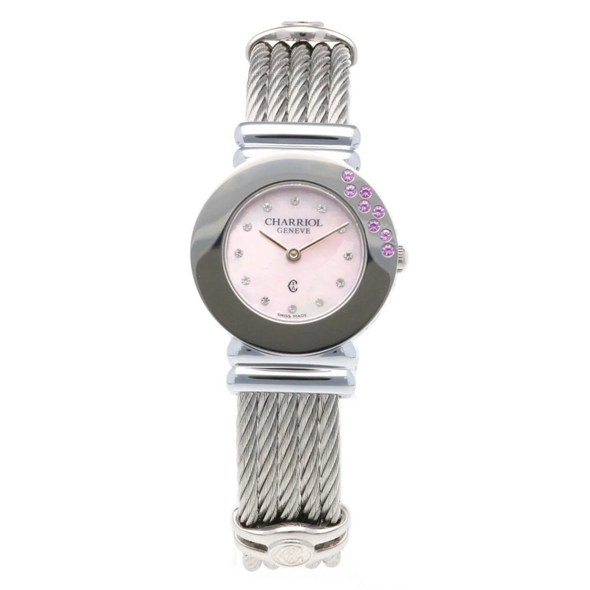 028ST Stainless Pre-Owned Saint-Tropez CHARRIOL (Good) Charriol Women's Steel Watch Quartz